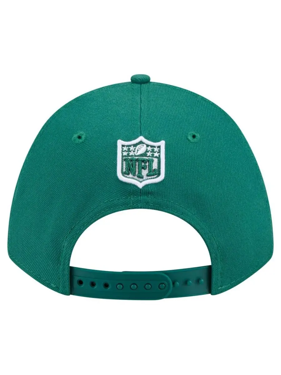 New Era Мужская зеленая кепка New York Jets Team Collection 9FORTY с регулируемой высотой тульи — изображение 3 из 5, зеленый
