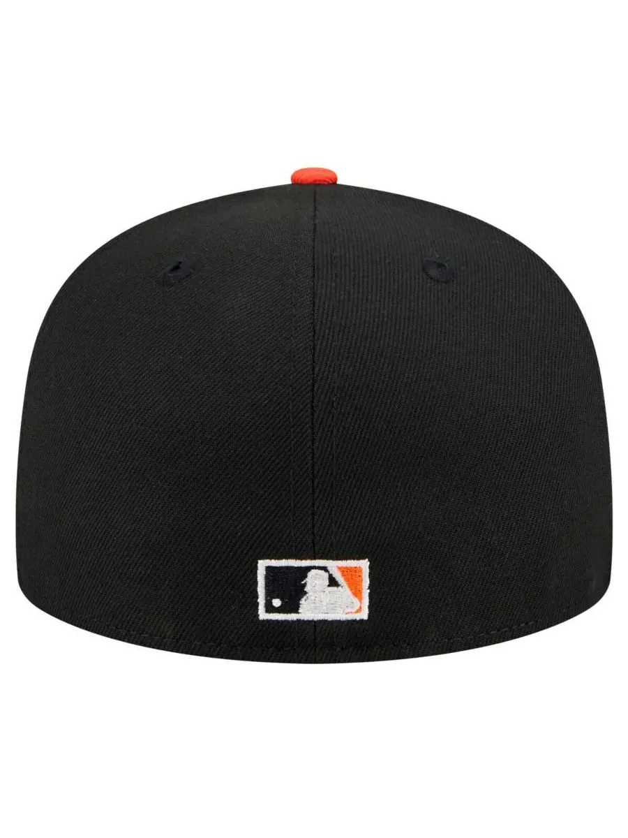 New Era Мужская черная бейсболка San Francisco Giants Shadow Stitch 59FIFTY — изображение 3 из 4, черный
