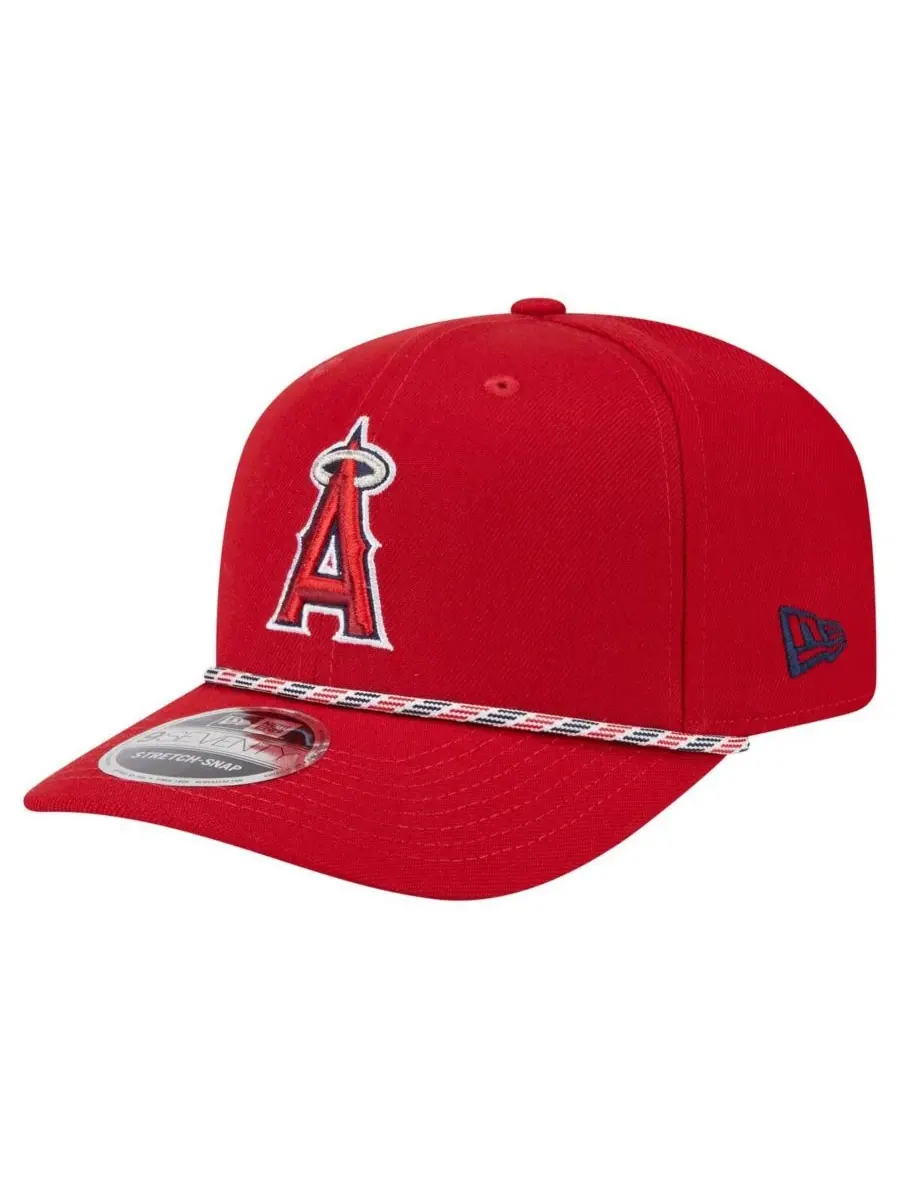 New Era Мужская красная кепка Los Angeles Angels Multi-Rope 9SEVENTY с эластичными застежками