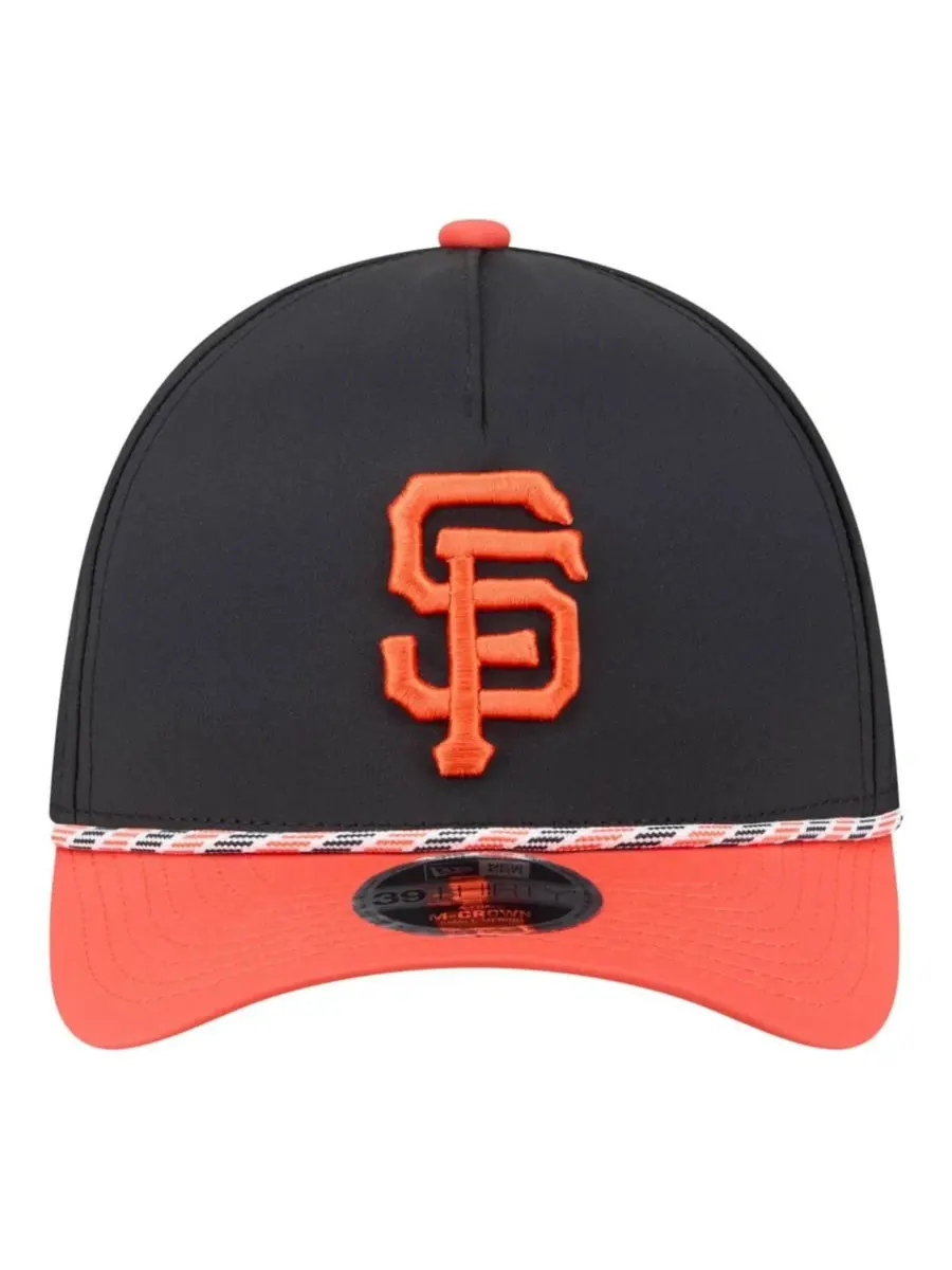 Кепка New Era San Francisco Giants Rope M-Crown A-Frame 39THIRTY Flex — изображение 2 из 5, черный оранжевый