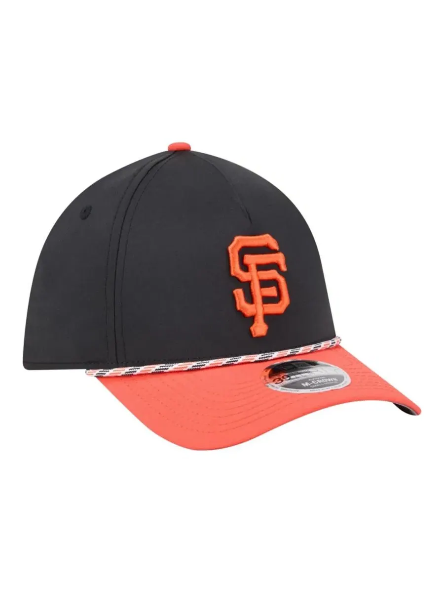 Кепка New Era San Francisco Giants Rope M-Crown A-Frame 39THIRTY Flex — изображение 3 из 5, черный оранжевый