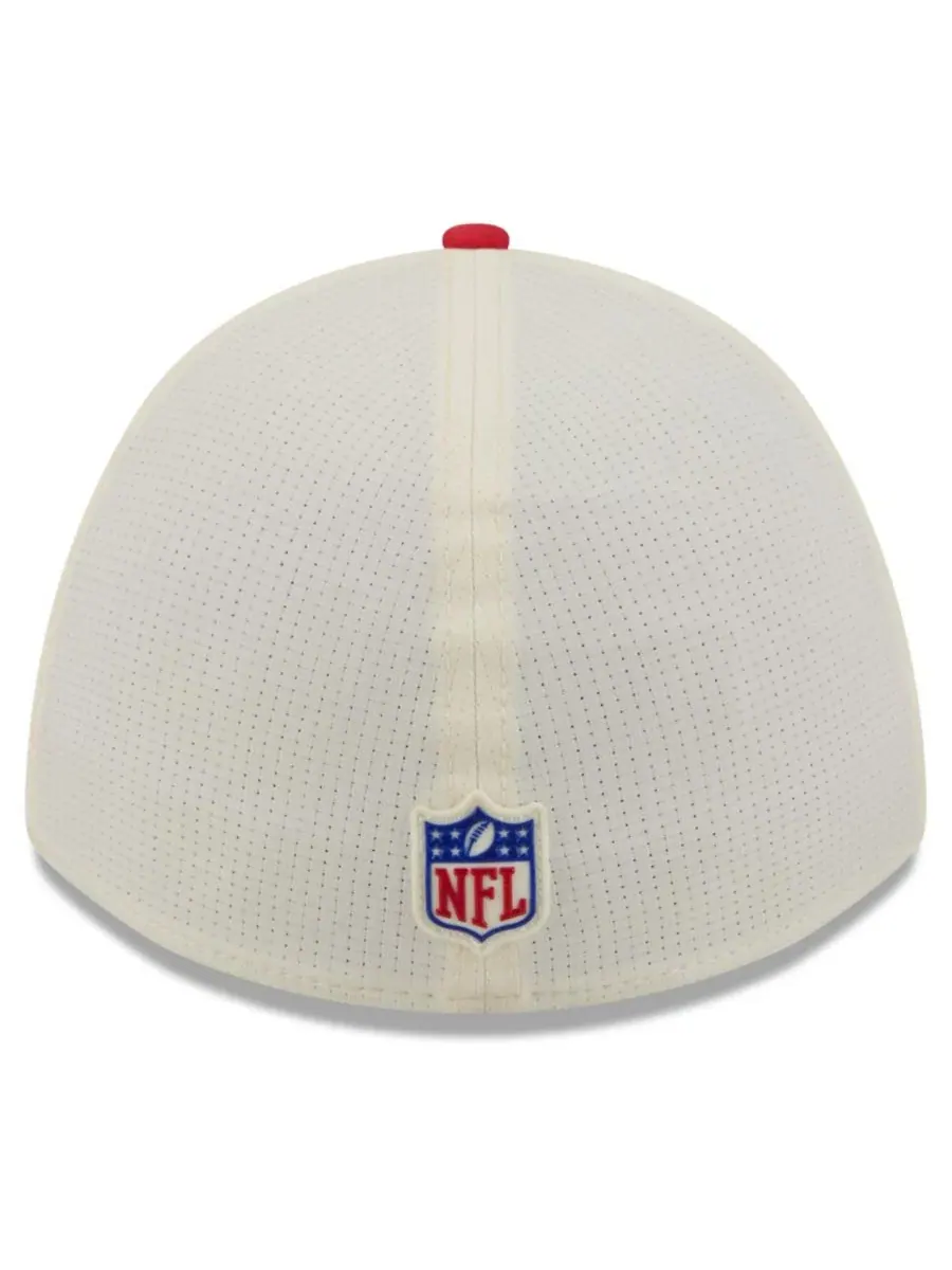 Кепка с козырьком Kansas City Chiefs 39THIRTY Flex Hat New Era — изображение 4 из 5, кремовый красный
