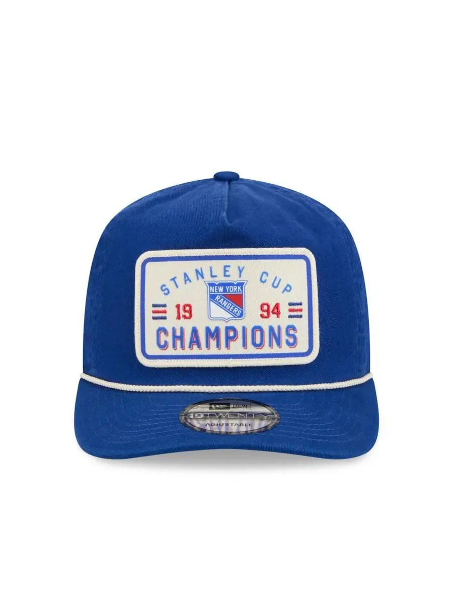 Бейсболка New Era 19TWENTY с принтом New York Rangers — изображение 2 из 5, синий