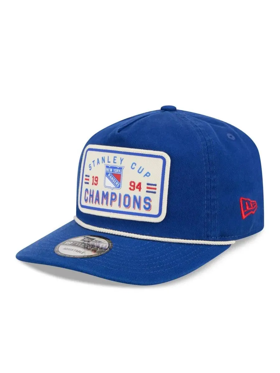 Бейсболка New Era 19TWENTY с принтом New York Rangers — изображение 3 из 5, синий