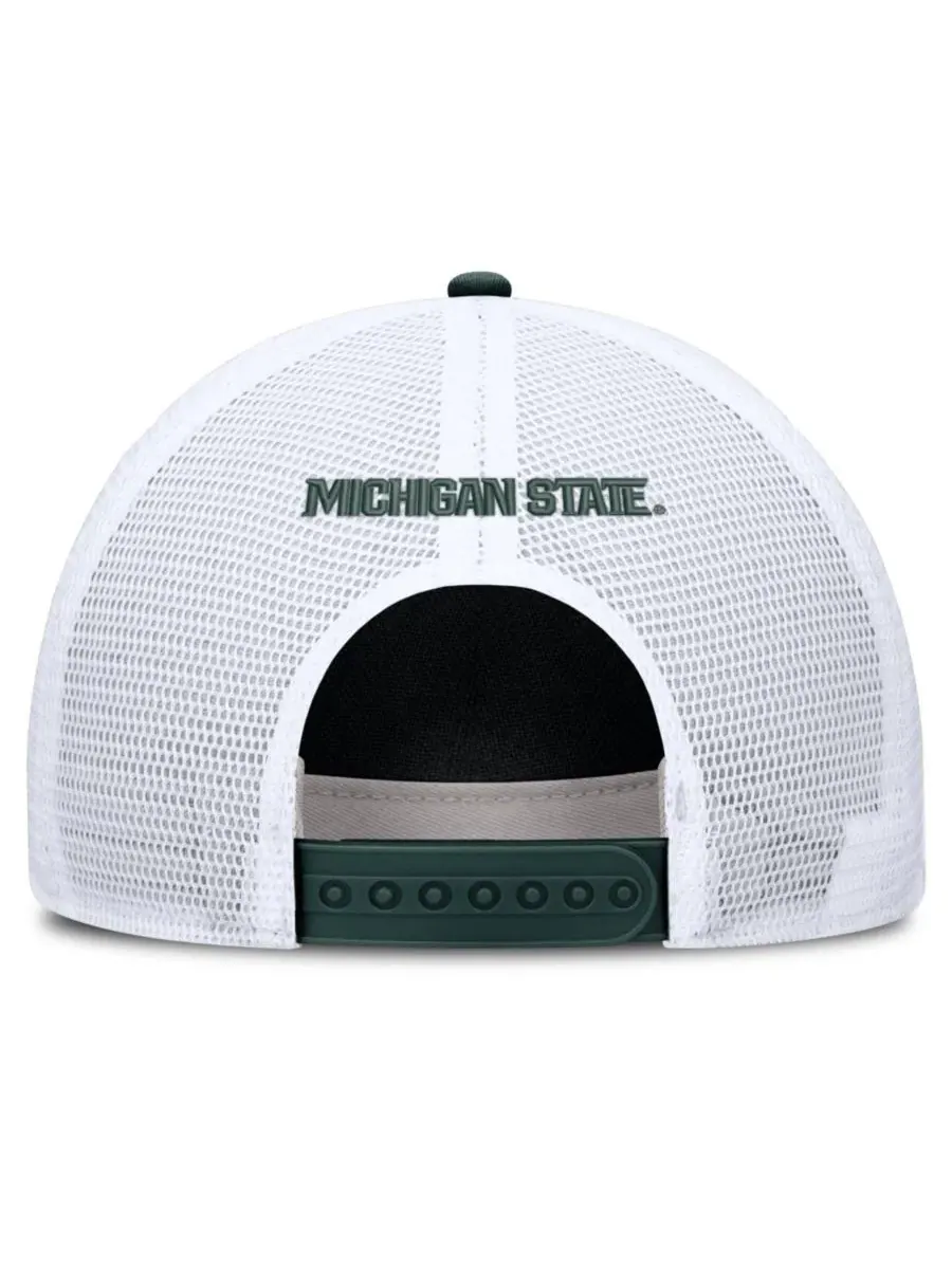 Бейсболка-тракер с принтом Michigan State Spartans Nike — изображение 4 из 4, зеленый белый