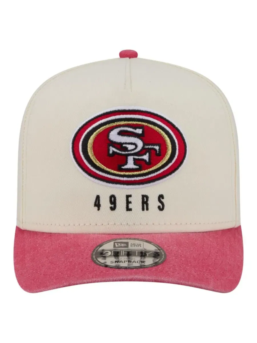 Кепка-снэпбек New Era Washed A-Frame 9FIFTY — изображение 5 из 5, кремовый