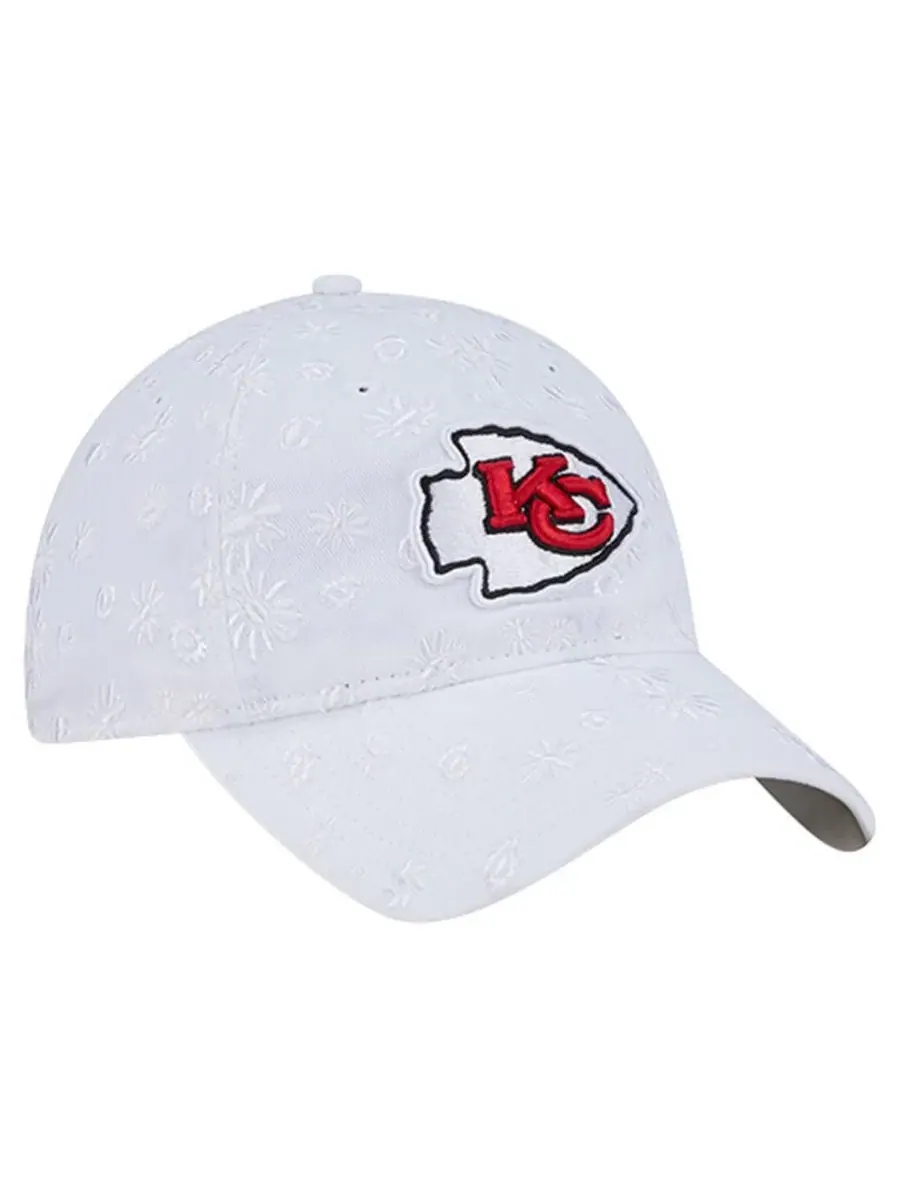 Кепка New Era 9TWENTY с вышивкой Kansas City Chiefs — изображение 3 из 5, белый