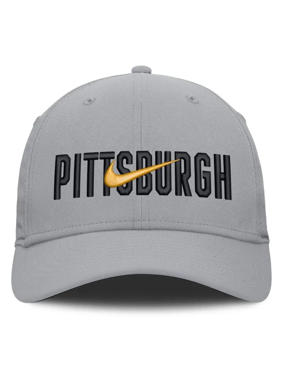 Кепка Nike Pittsburgh Pirates Primetime Rise Dri-FIT Flex — изображение 2 из 5, серый