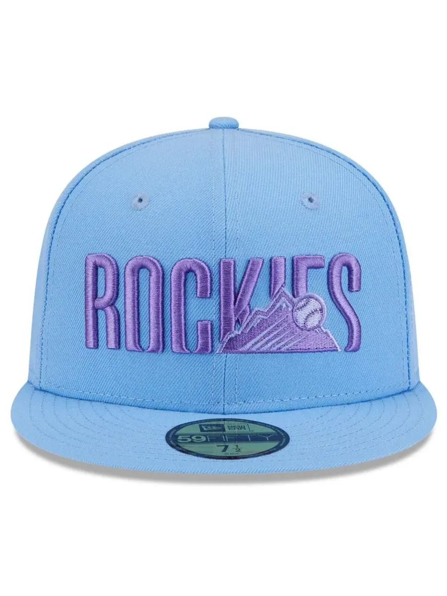 New Era Мужская светло-голубая бейсболка Colorado Rockies 2025 City Connect Fan Pack 59FIFTY Fitted — изображение 2 из 4