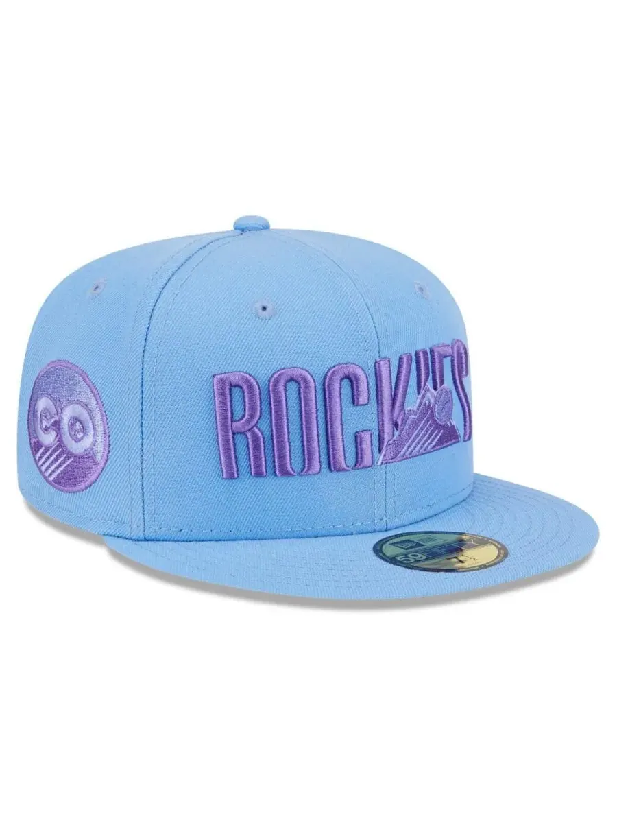 New Era Мужская светло-голубая бейсболка Colorado Rockies 2025 City Connect Fan Pack 59FIFTY Fitted — изображение 3 из 4