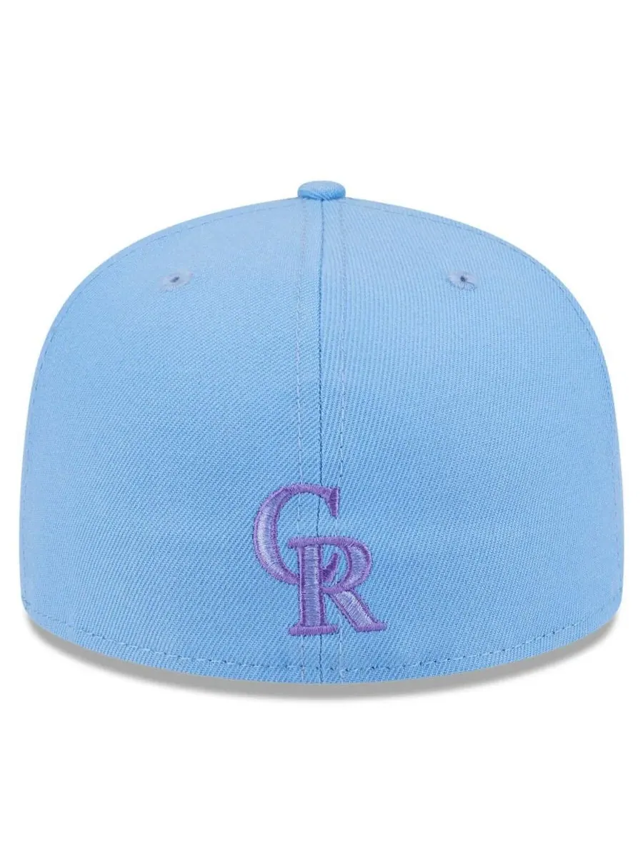 New Era Мужская светло-голубая бейсболка Colorado Rockies 2025 City Connect Fan Pack 59FIFTY Fitted — изображение 4 из 4