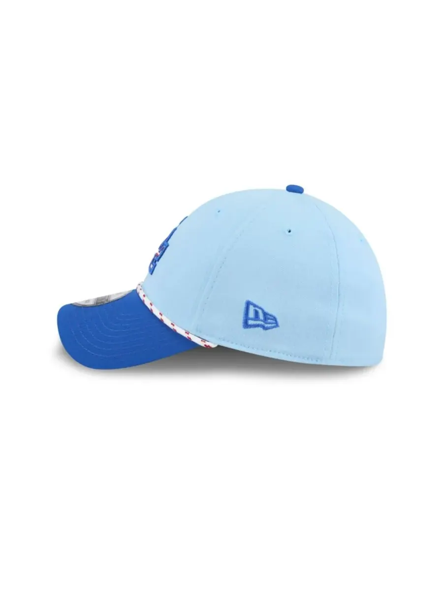 New Era Мужская светло-голубая/синяя кепка Los Angeles Dodgers 2025 Fourth of July 39THIRTY Flex Hat — изображение 4 из 6