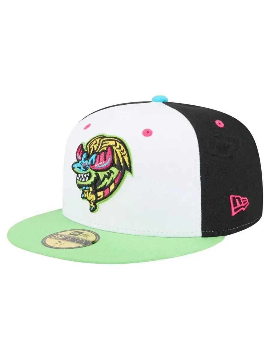 New Era Мужская кепка Modesto Nuts Copa de la Diversion 59FIFTY белого/светло-зеленого цвета