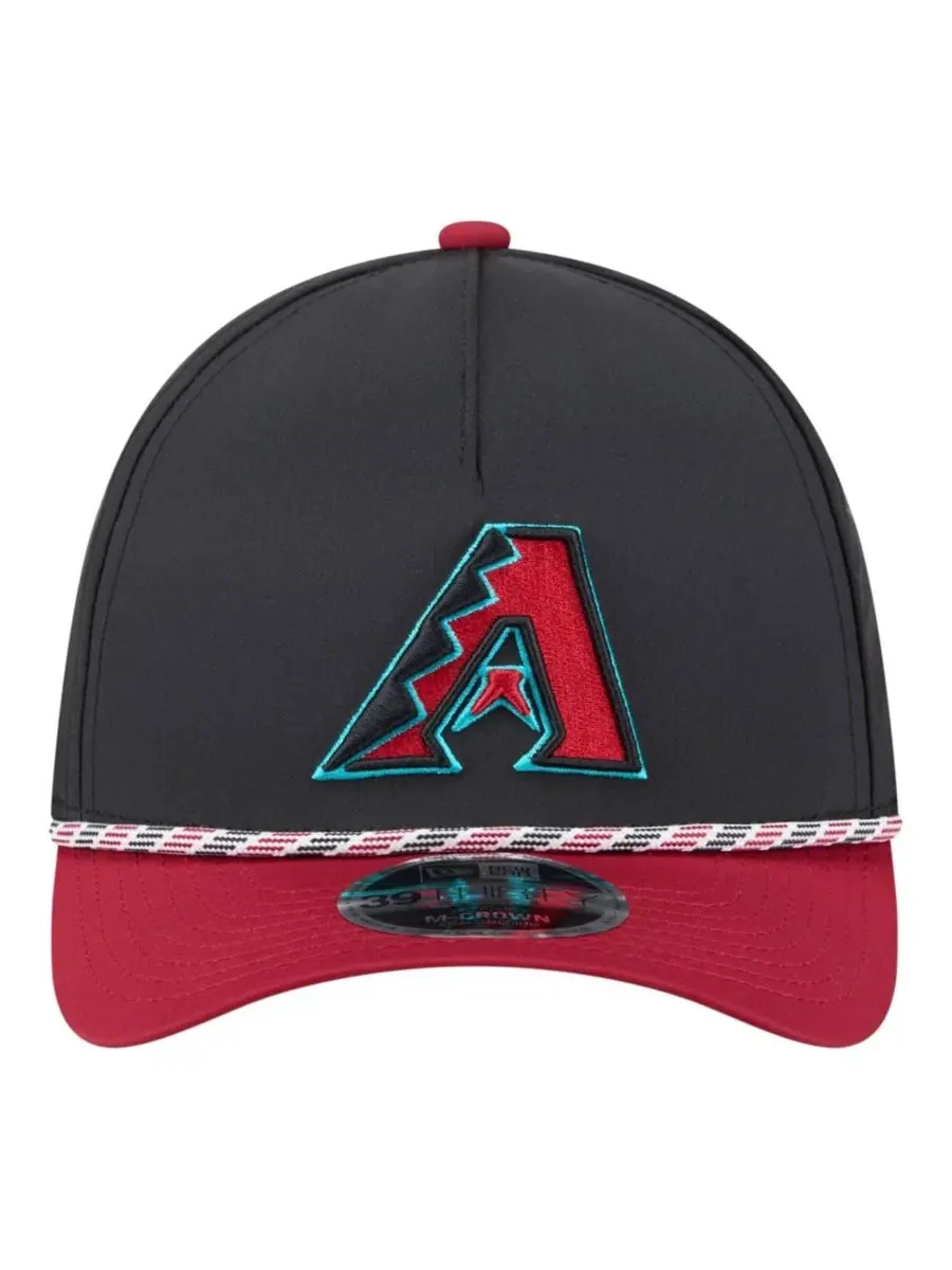Кепка-афрэм с вышивкой Arizona Diamondbacks New Era — изображение 2 из 5, черный красный