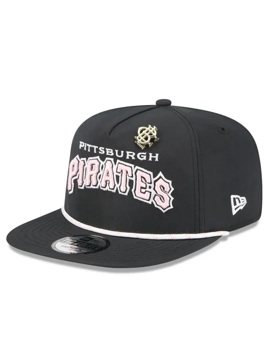 New Era Мужская черная бейсболка-снепбек Pittsburgh Pirates 2025 Big League Chew