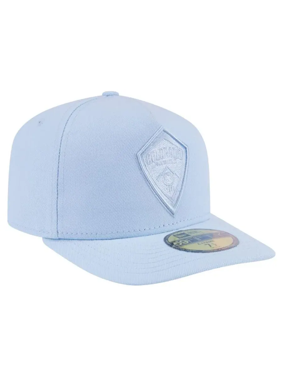 New Era Мужская светло-голубая кепка Colorado Rapids Color Pack A-Frame 59FIFTY Fitted Hat — изображение 2 из 4