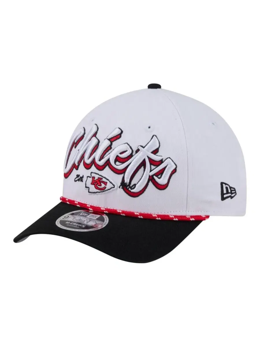 Бейсболка с вышитым логотипом Kansas City Chiefs Team Loyal A-Frame 9FORTY New Era