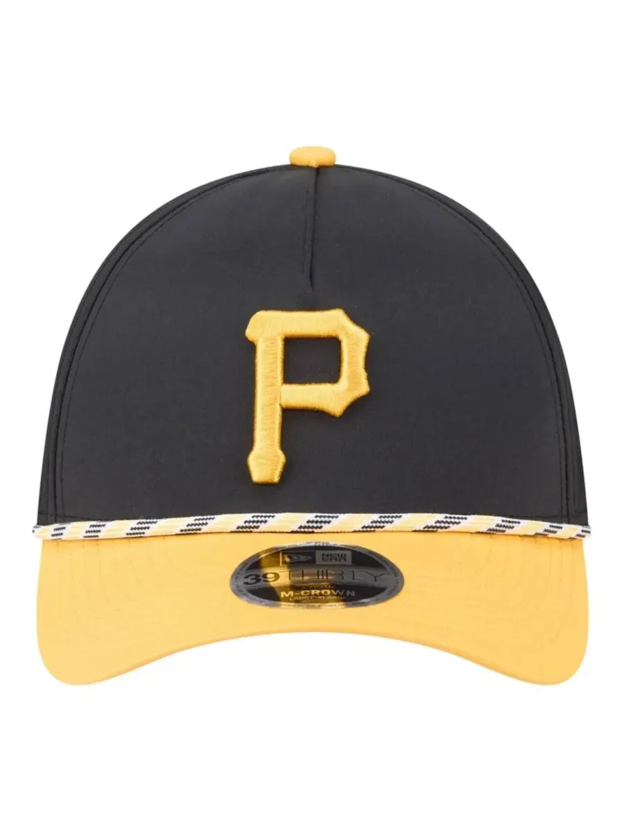 Бейсболка M-Crown с плетеной отделкой Pittsburgh Pirates New Era — изображение 2 из 5, черный золотистый