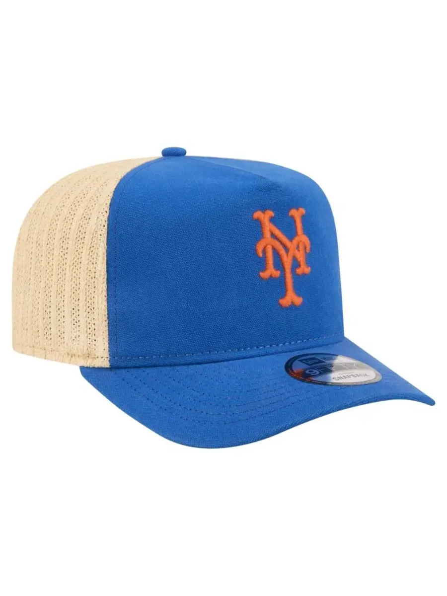 Кепка-тракер с вышитым логотипом New York Mets New Era, Royal Natural — изображение 3 из 7, прозрачный