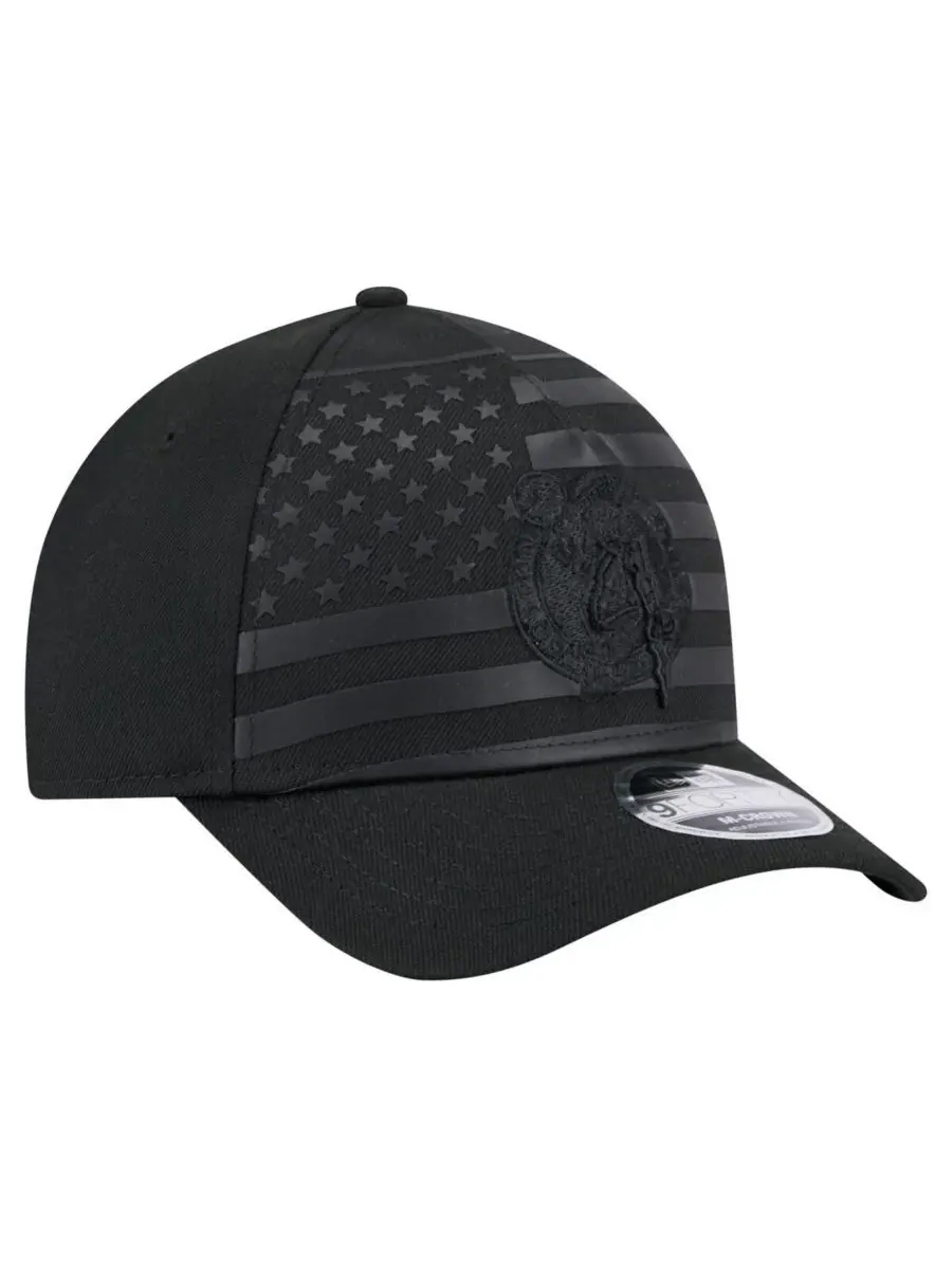 New Era Мужская черная регулируемая кепка Boston Celtics Game Day Flag A-Frame 9FORTY — изображение 4 из 5, черный