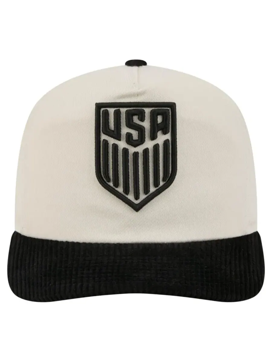 Кепка-бейсболка U.S. Men's National Soccer Team 19TWENTY New Era — изображение 2 из 5, белый черный