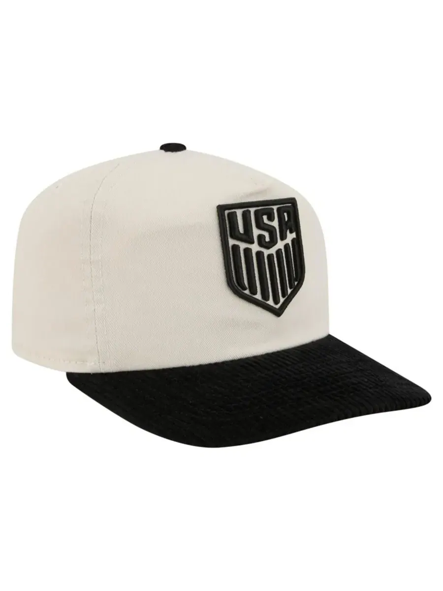 Кепка-бейсболка U.S. Men's National Soccer Team 19TWENTY New Era — изображение 3 из 5, белый черный