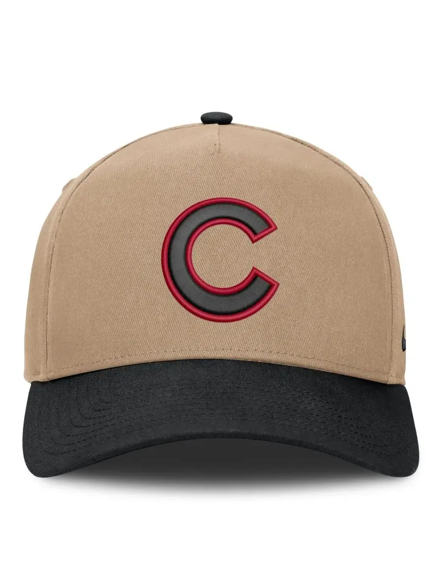 Кепка Nike Chicago Cubs Rise A-Frame с вышитым логотипом — изображение 2 из 4, хаки черный