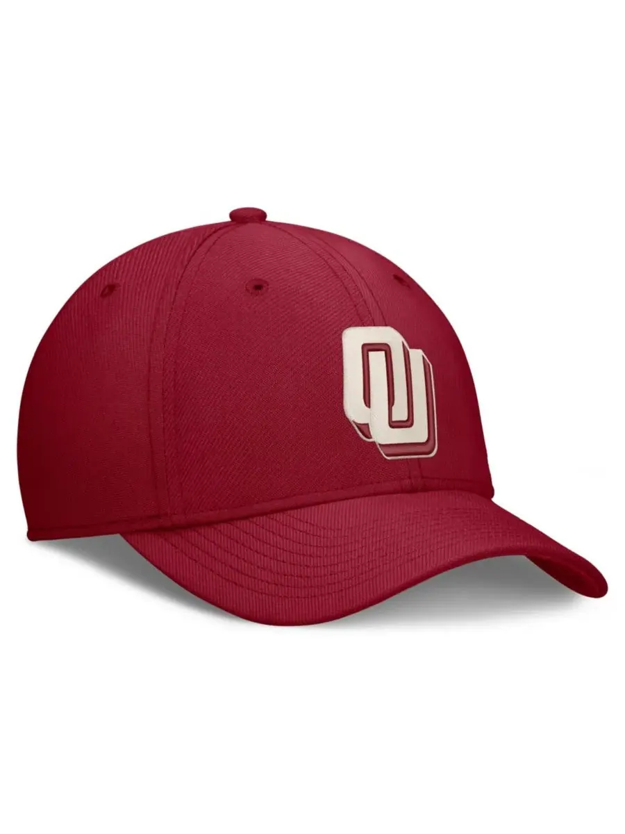 Кепка Nike Dri-FIT Vintage Rise Swooshflex Flex Hat — изображение 3 из 4, красный