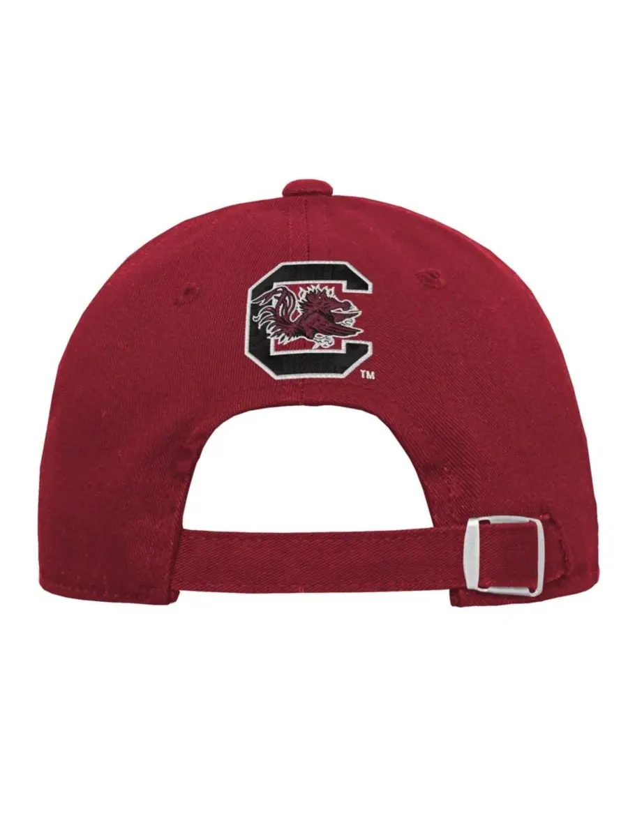 Бейсболка с вышивкой South Carolina Gamecocks Dad Unstructured Adjustable Hat Outerstuff — изображение 3 из 3, черный