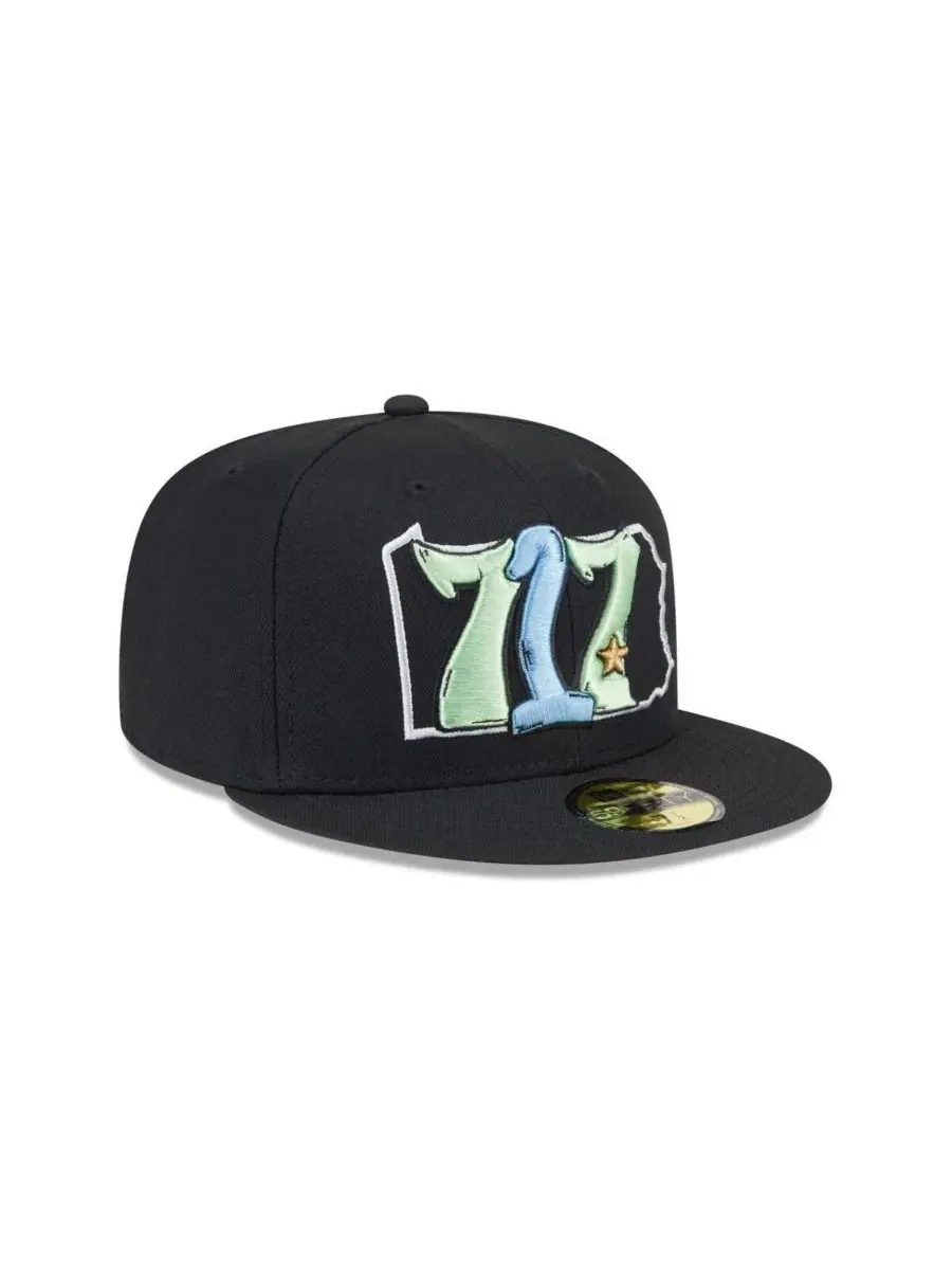 Мужская черная бейсболка Harrisburg Senators Theme Nights 59FIFTY New Era — изображение 3 из 4, черный