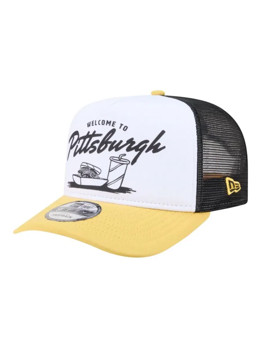 Кепка-снапбек Foodie A-Frame 9FIFTY Trucker New Era — изображение 2 из 5, белый золотистый