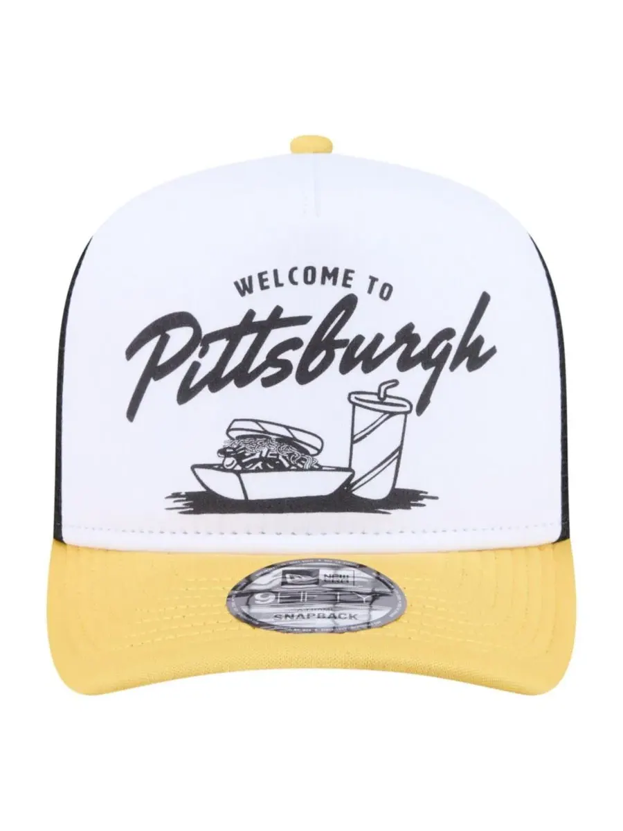 Кепка-снапбек Foodie A-Frame 9FIFTY Trucker New Era — изображение 3 из 5, белый золотистый