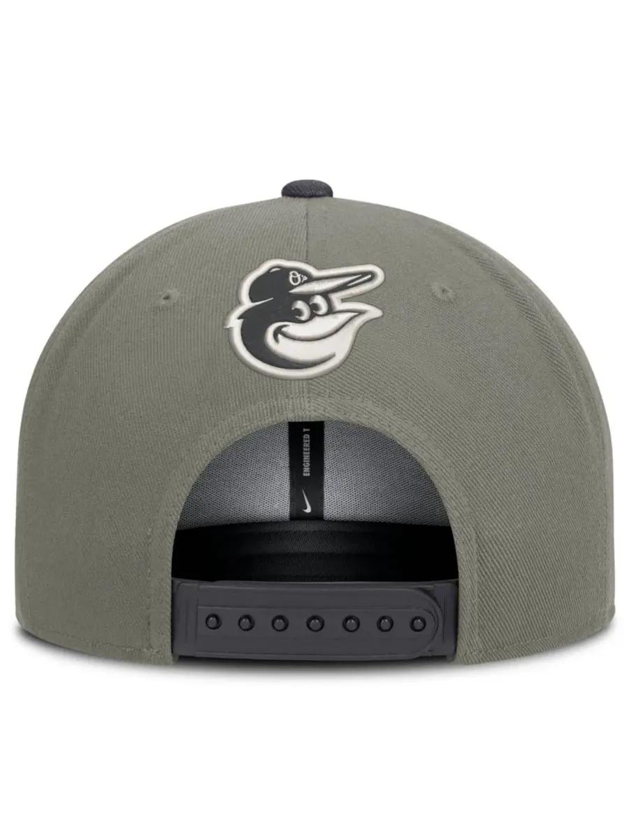 Бейсболка-снэпбек Nike Pro Dri-FIT Baltimore Orioles — изображение 4 из 5, серый