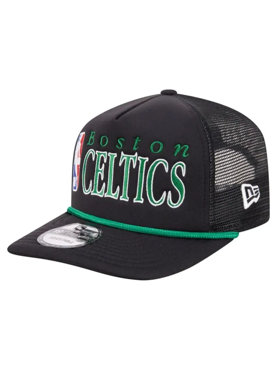 Кепка-тракер с пенным принтом Boston Celtics 19TWENTY New Era — изображение 4 из 5, черный