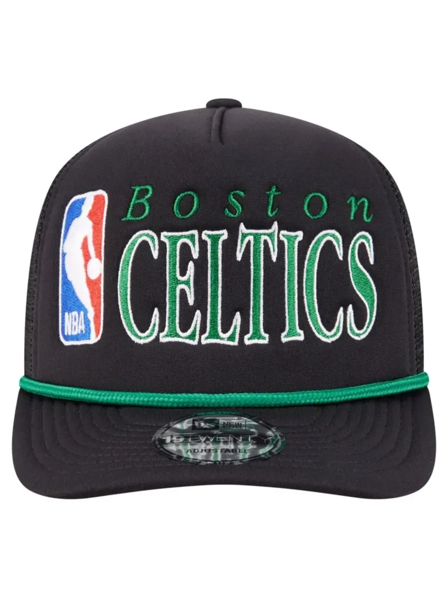 Кепка-тракер с пенным принтом Boston Celtics 19TWENTY New Era — изображение 5 из 5, черный
