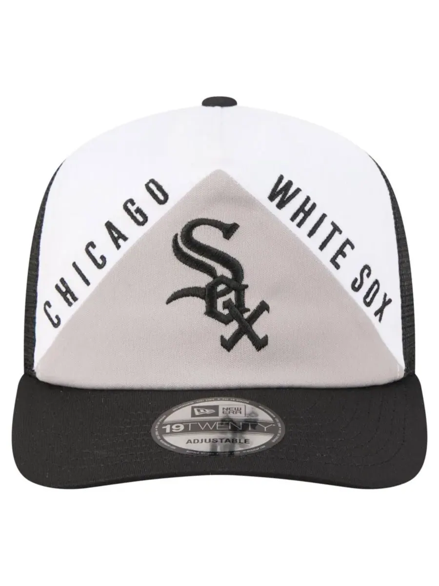 Бейсболка с вышивкой Chicago White Sox Retro Cut 19TWENTY New Era — изображение 2 из 7, белый черный