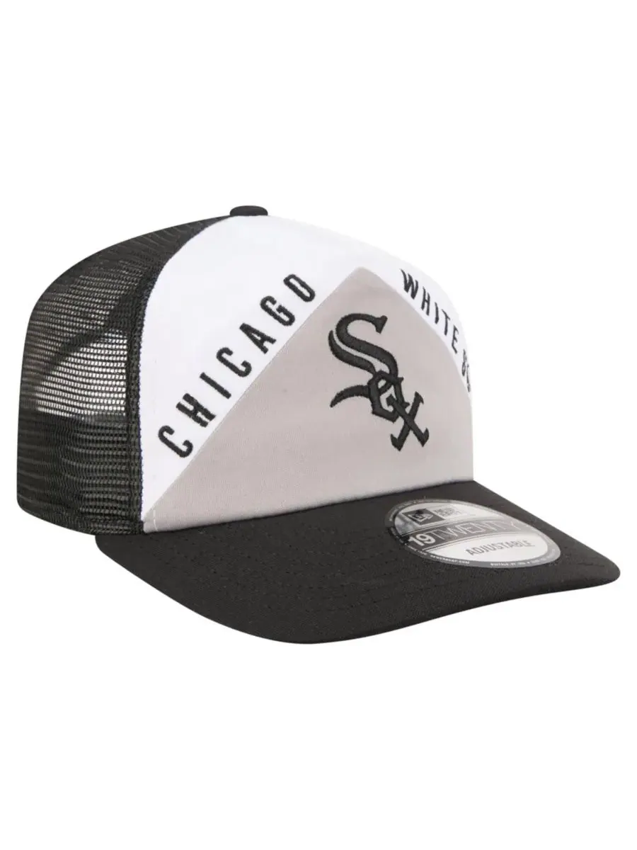 Бейсболка с вышивкой Chicago White Sox Retro Cut 19TWENTY New Era — изображение 3 из 7, белый черный