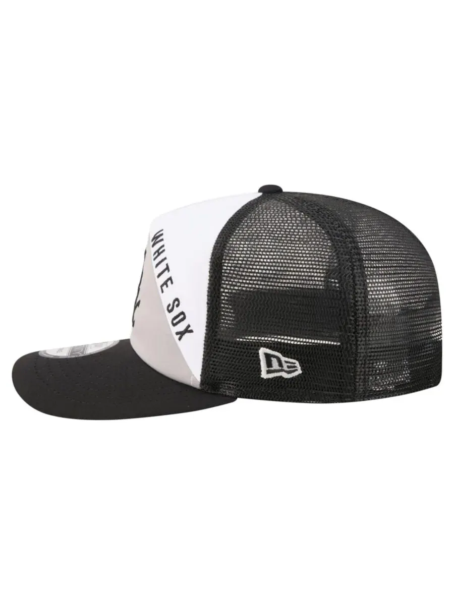 Бейсболка с вышивкой Chicago White Sox Retro Cut 19TWENTY New Era — изображение 6 из 7, белый черный
