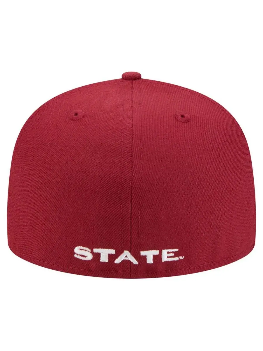New Era Мужская кепка Vault 59FIFTY цвета граната с логотипом команды Florida State Seminoles — изображение 4 из 4