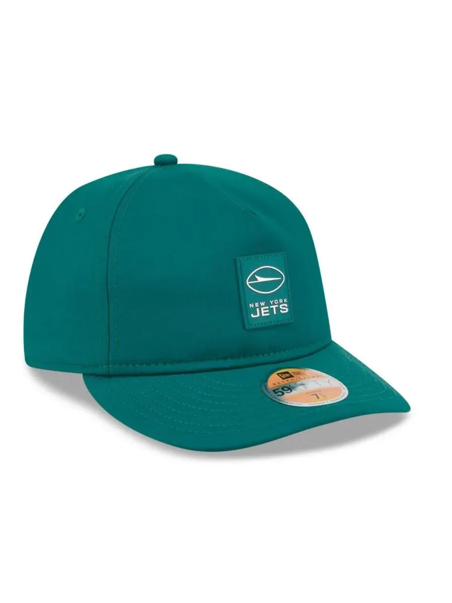 New Era Мужская зеленая кепка New York Jets 2025 Sideline Retro Crown 59FIFTY Fitted Hat — изображение 4 из 5, зеленый