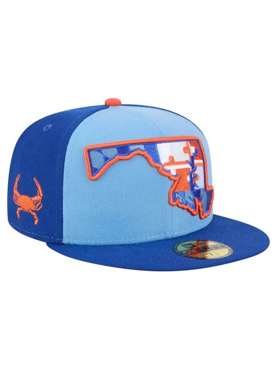 New Era Мужская синяя бейсболка Aberdeen IronBirds из аутентичной коллекции 59FIFTY