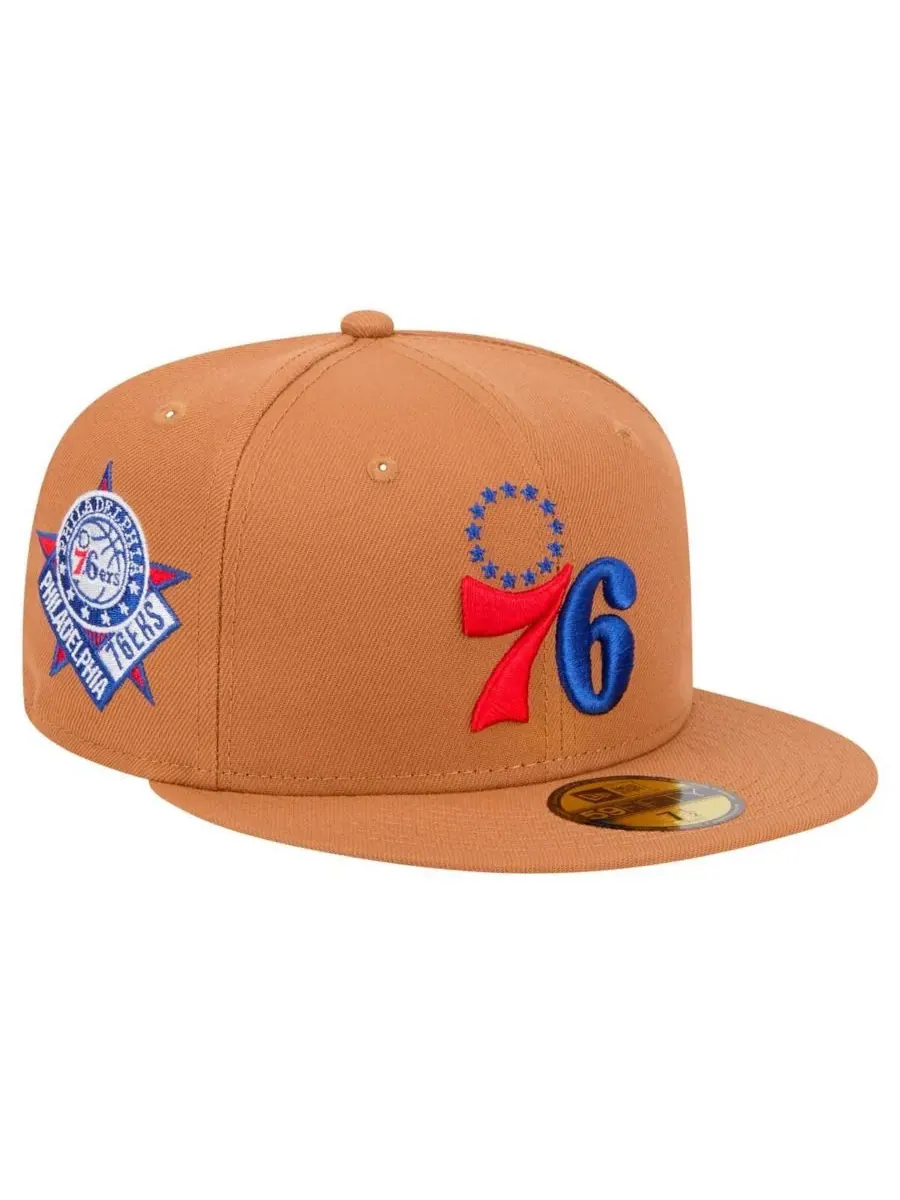New Era Мужская бейсболка Philadelphia 76ers Color Pack 59FIFTY бежевого цвета
