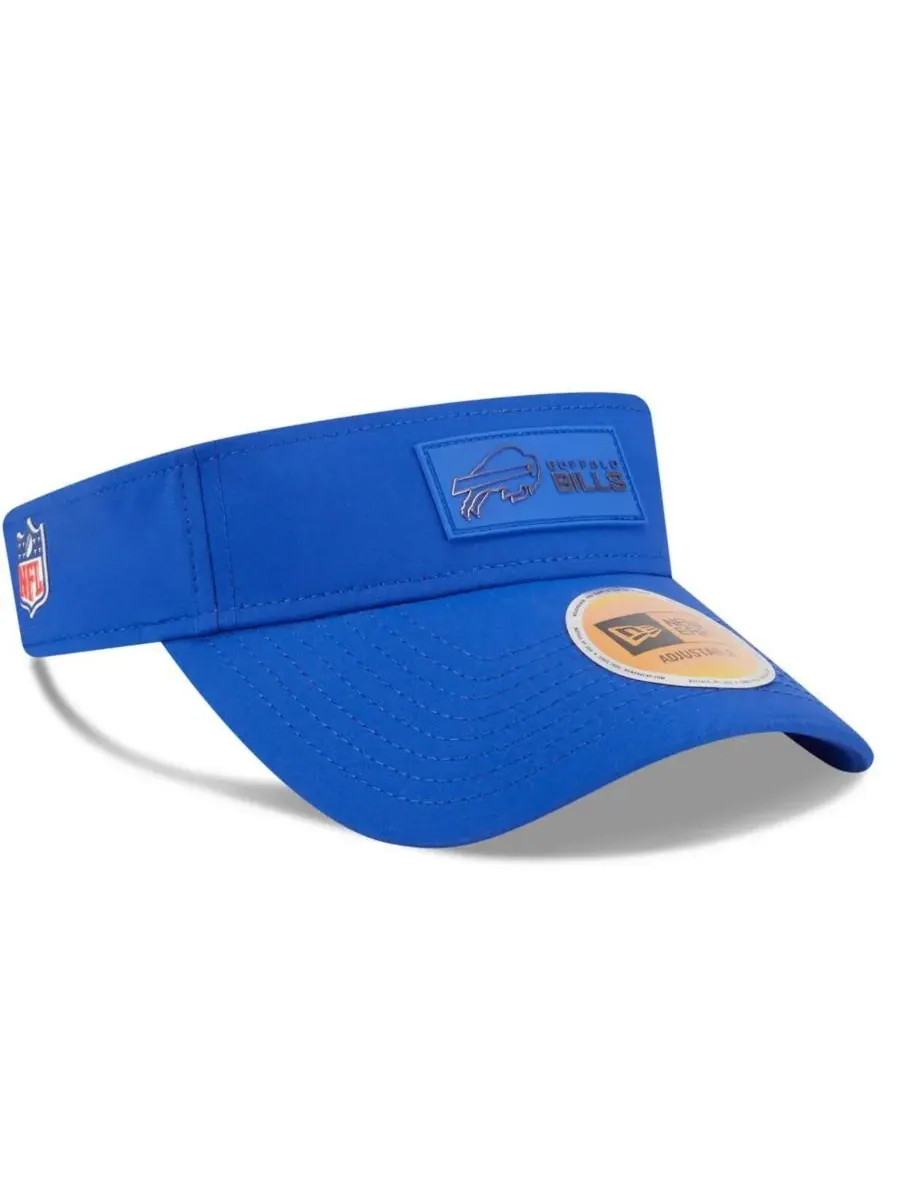 Мужская бейсболка Royal Buffalo Bills 2025 Sideline Visor Hat New Era — изображение 4 из 5, королевский