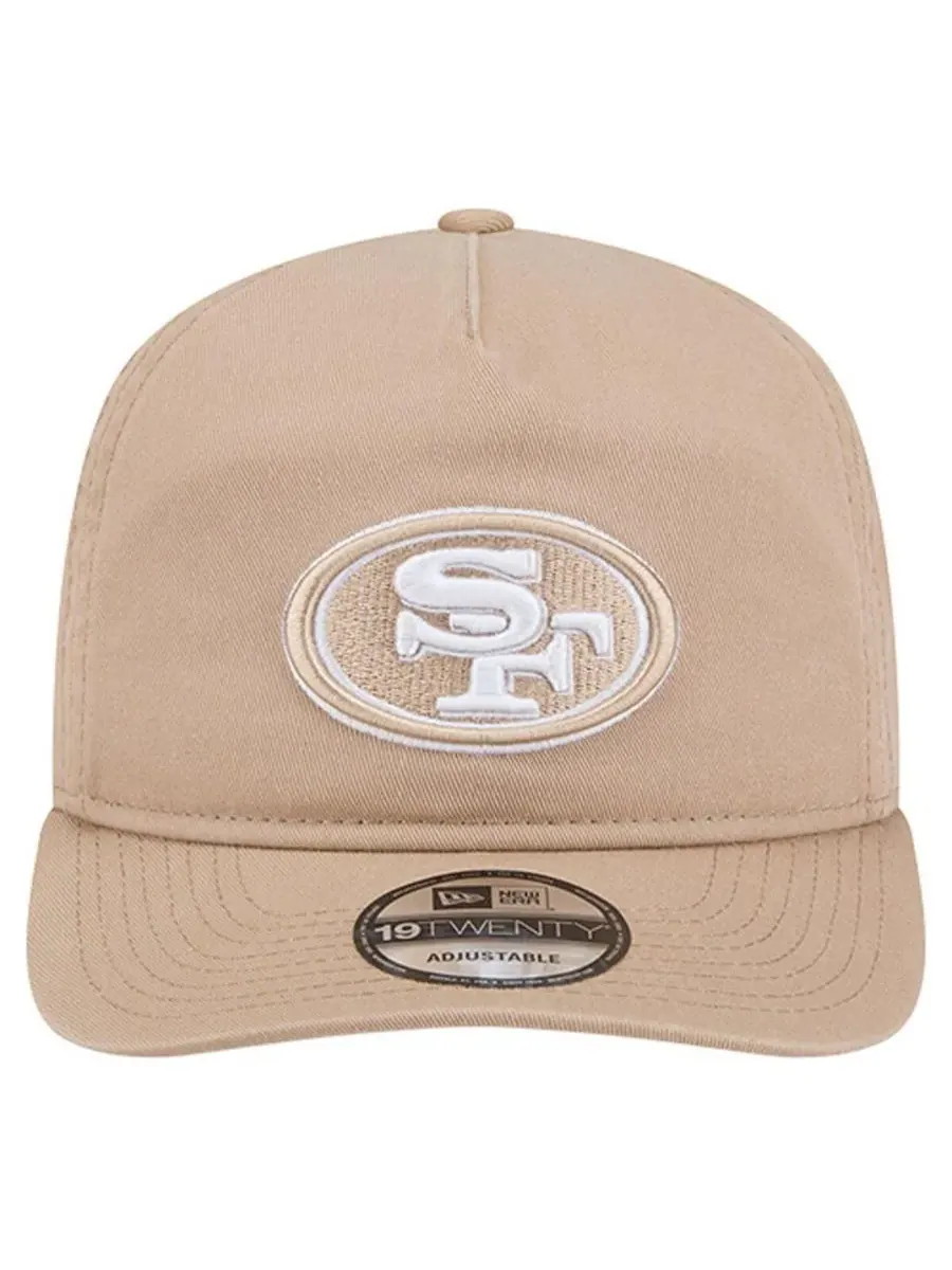 New Era Мужская регулируемая кепка San Francisco 49ers 19TWENTY бежевого цвета — изображение 2 из 4, бежевый
