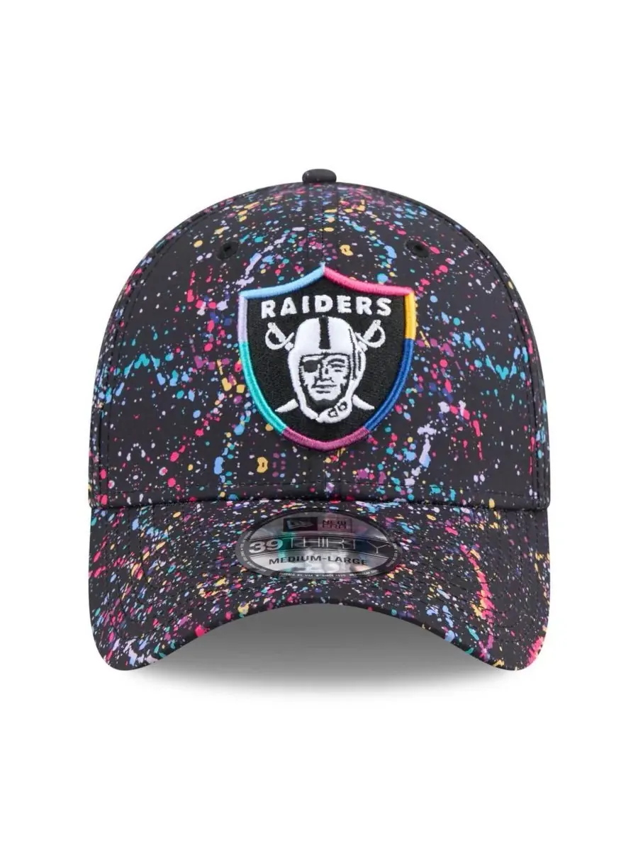 New Era Мужская черная кепка Las Vegas Raiders 2025 NFL Crucial Catch 39THIRTY Flex Hat — изображение 2 из 4, черный