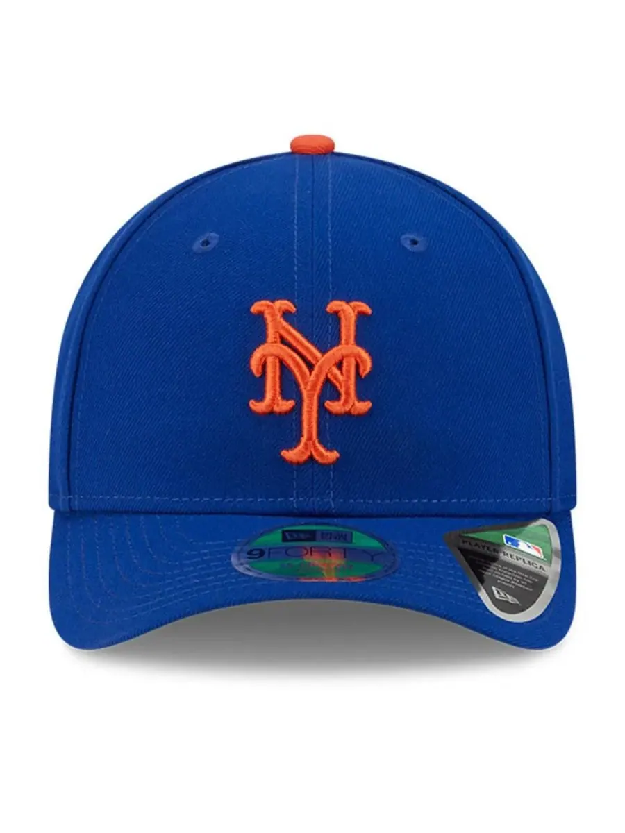 Мужская регулируемая бейсболка Royal New York Mets Player Replica 9Forty New Era — изображение 2 из 4, королевский