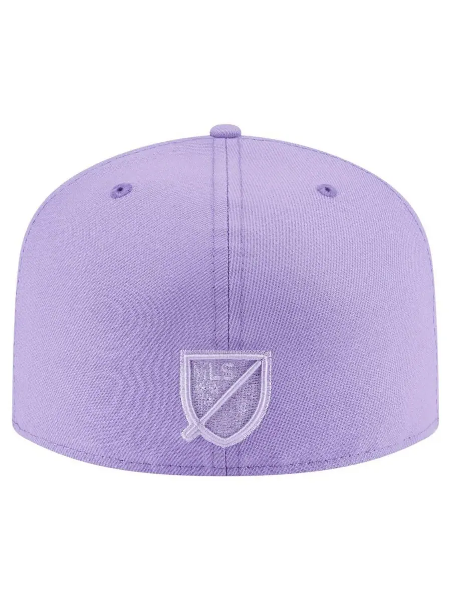 New Era Мужская фиолетовая кепка New York City FC Color Pack A-Frame 59FIFTY Fitted Hat — изображение 3 из 5, фиолетовый