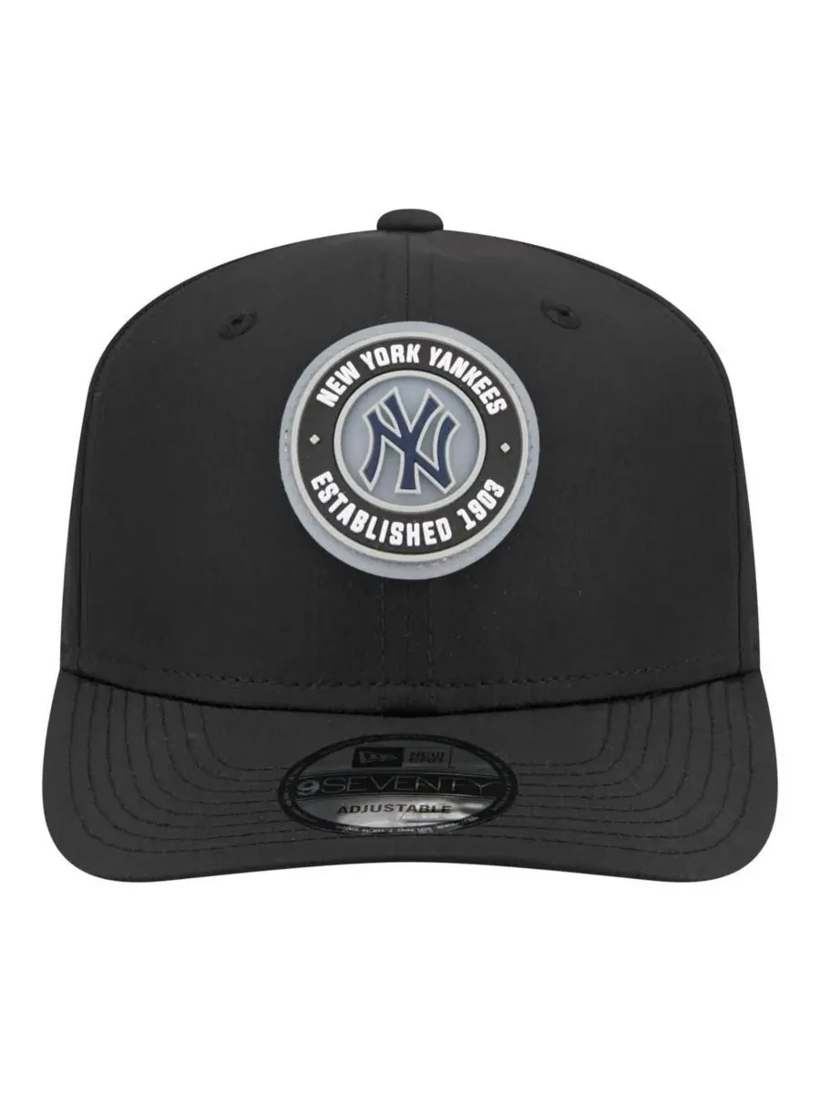 Мужская черная регулируемая бейсболка New York Yankees Circle 9SEVENTY New Era — изображение 2 из 4, черный