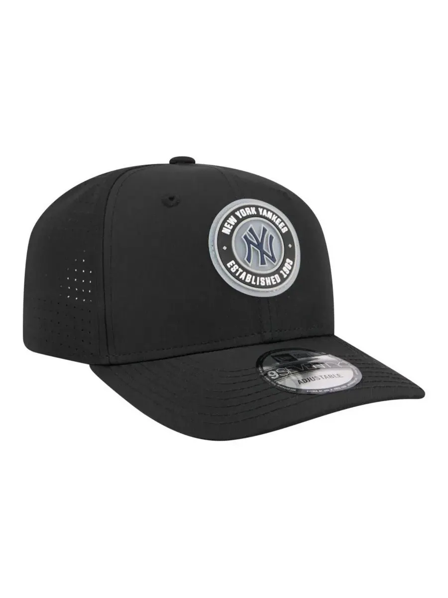 Мужская черная регулируемая бейсболка New York Yankees Circle 9SEVENTY New Era — изображение 3 из 4, черный