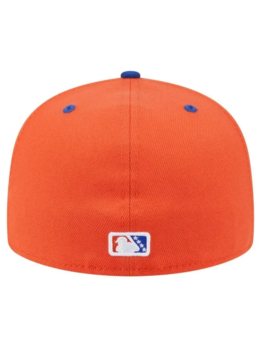 New Era Мужская оранжевая бейсболка Syracuse Mets из коллекции Authentic 59FIFTY — изображение 4 из 4, оранжевый